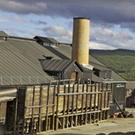 Smälthyttan vid Røros är återuppbyggd efter brand och är numera museum.